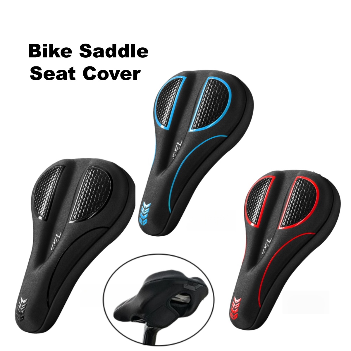 Commuting By Bike - เบาะรองนั่งจักรยานแบบเจลสำหรับผู้ชายและผู้หญิง เบาะรองนั่งจักรยานนุ่มสบายสำหรับจักรยานส่วนใหญ่