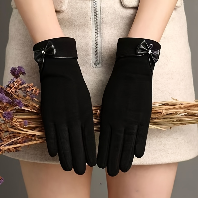 Cycling Commute Essentials - ถุงมืออเนกประสงค์สำหรับผู้หญิงในฤดูหนาว แบบสัมผัสหน้าจอได้ อุ่นสบาย เหมาะสำหรับกิจกรรมกลางแจ้ง ถุงมืออุ่นที่จำเป็นสำหรับการปั่นจักรยาน/เดินทาง/ท่องเที่ยว