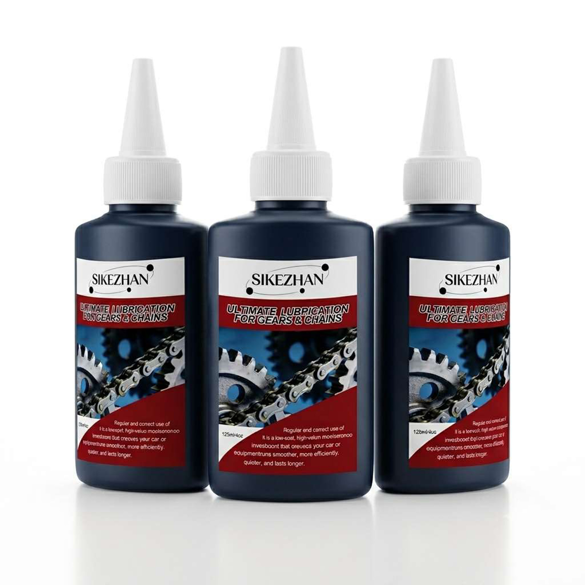 Grease Waterproof Bike - น้ำมันหล่อลื่นโซ่จักรยาน 125 มล. น้ำมันแห้งสำหรับจักรยานเสือภูเขาและจักรยานถนน ช่วยให้เกียร์และเฟืองหมุนได้ลื่นไหล เงียบ