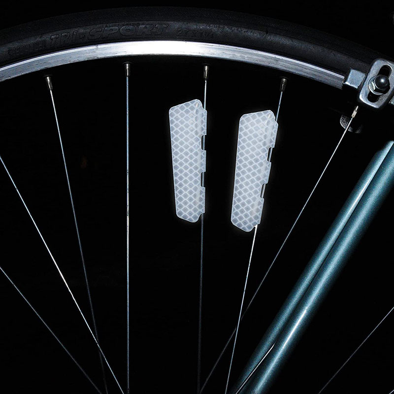 Spoke Reflector Set - 4 ชิ้น/เซ็ตจักรยานสติกเกอร์สะท้อนแสงล้อ Reflector คําเตือนความปลอดภัย MTB จักรยานล้อสะท้อนแสงคลิปแถบสะท้อนแสงใหม่