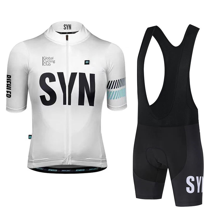 Cycling Commuter Trousers - ชุดจักรยานผู้ชาย SYN สำหรับฤดูร้อน เสื้อปั่นจักรยานแบบสปอร์ต กางเกงปั่นจักรยานแบบมีสายรัดเอว ชุดปั่นจักรยาน
