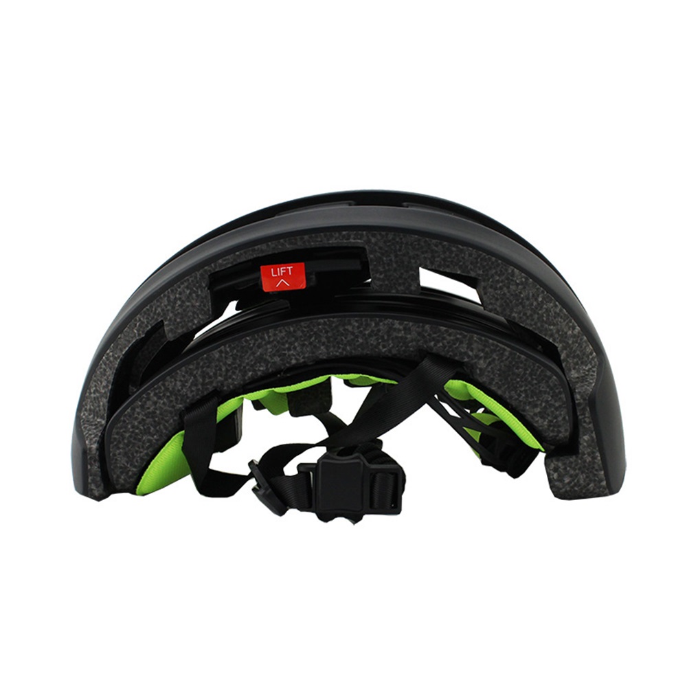 Commute Cycling Helmet - หมวกกันน็อคจักรยานพับได้ YUMAJ พร้อมตัวล็อคแม่เหล็กและไฟท้าย ได้รับการรับรองความปลอดภัยสำหรับการปั่นจักรยาน เหมาะสำหรับผู้ใหญ่