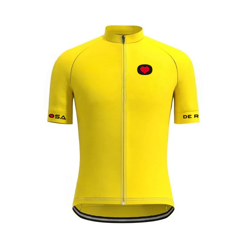 Reflective Vest Cycling - ชุดปั่นจักรยานเดอโรซาสำหรับผู้ชาย กางเกงปั่นจักรยานเสือภูเขาแบบมีสายรัด พร้อมเสื้อกั๊กสะท้อนแสง ระบายอากาศได้ดี แห้งเร็ว ชุดกีฬา