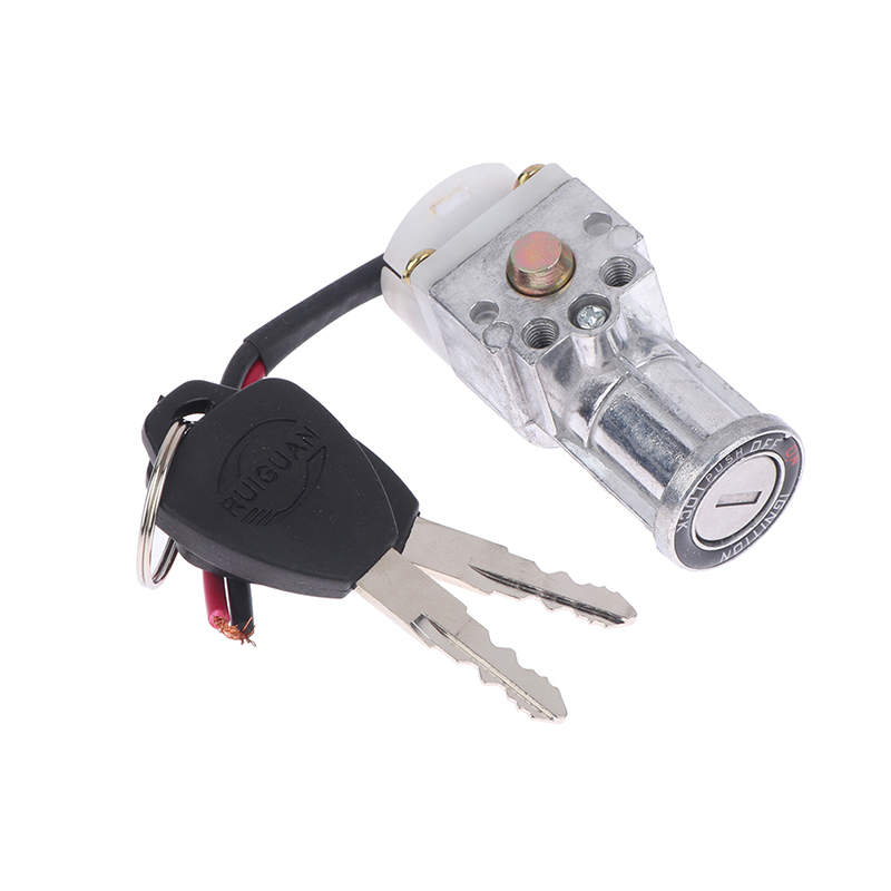 Commuter Bike Lock - 1x แบตเตอรี่ล็อค 2x Key ขนาดใหญ่ประเภทหัวไฟฟ้าจักรยานจุดระเบิดเปิด/ปิดสวิทช์กุญแจหนัก E-BIKE