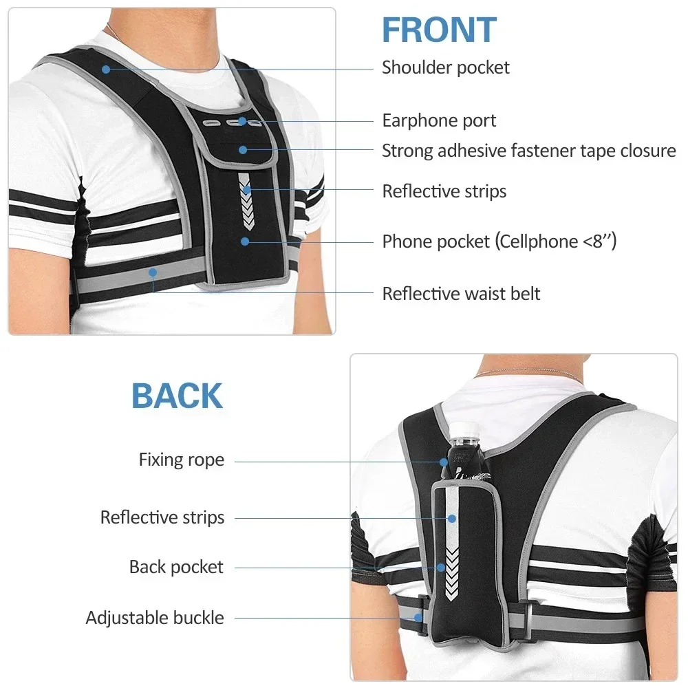 เสื้อกั๊กวิ่งสะท้อนแสง 1 ชิ้น, - Reflective Vest Cycling บทวิจารณ์และราคา