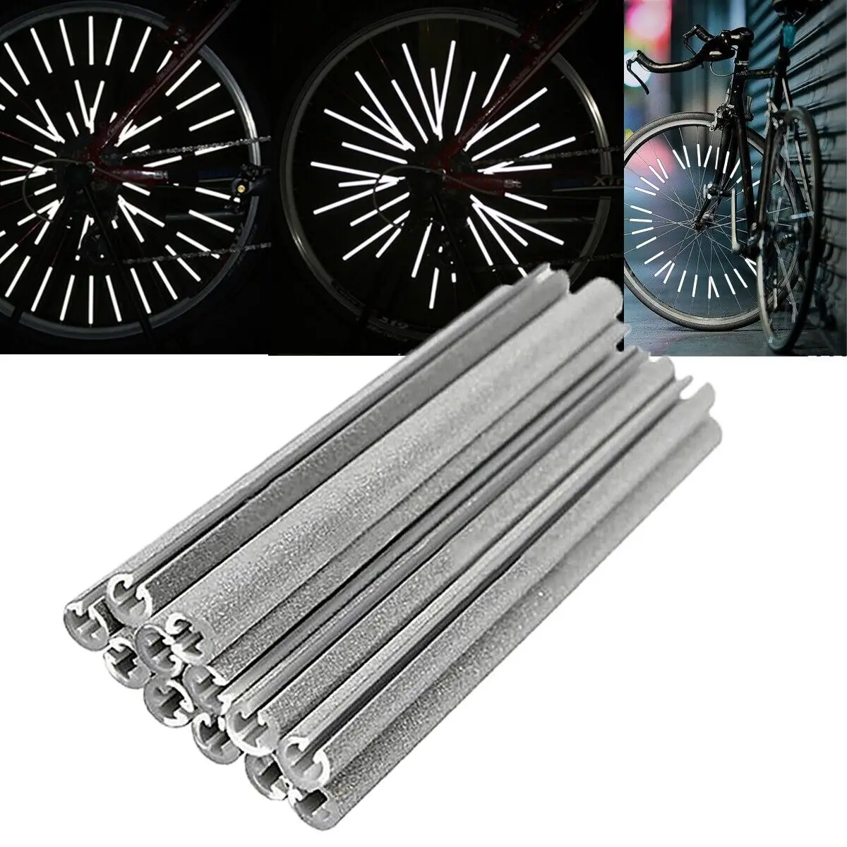 ชุดสะท้อนแสงติดซี่ล้อจักรยาน A - Spoke Reflector Set บทวิจารณ์และราคา