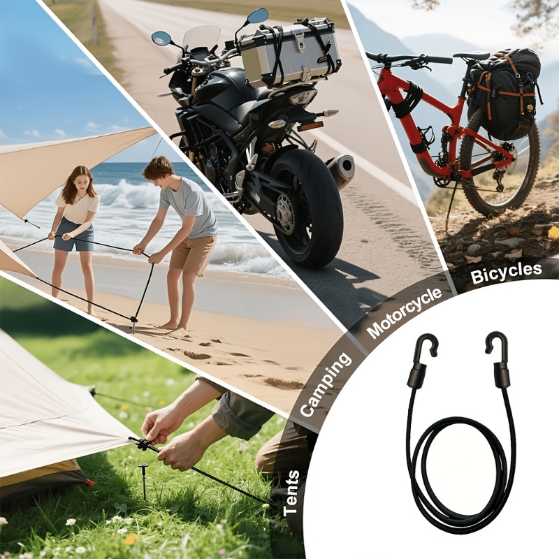 2/5 ชิ้น เชือกยางยืดแบบหนาพร้อ - Commuting By Bike บทวิจารณ์และราคา