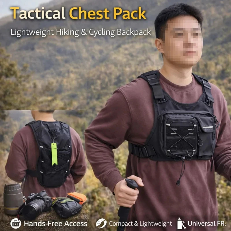 ​ กระเป๋าคาดอกแบบยุทธวิธีคุณภา - Reflective Vest Cycling บทวิจารณ์และราคา