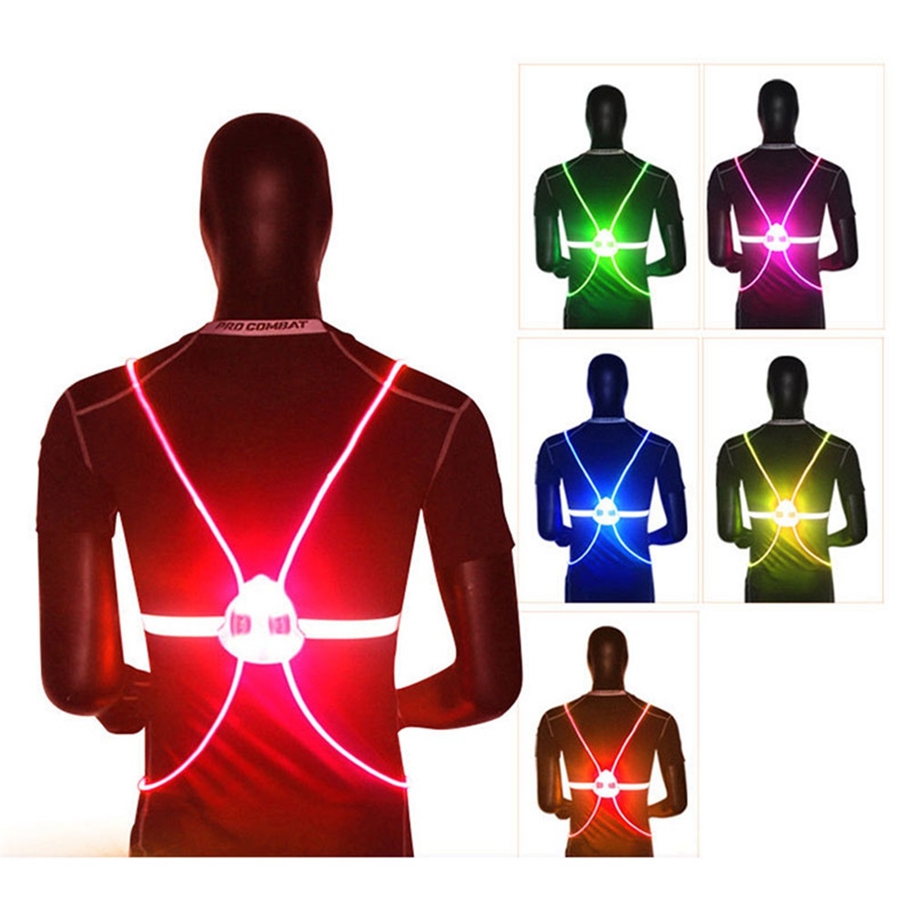 เสื้อกั๊กสะท้อนแสง LED 360 องศ - Reflective Vest Cycling บทวิจารณ์และราคา