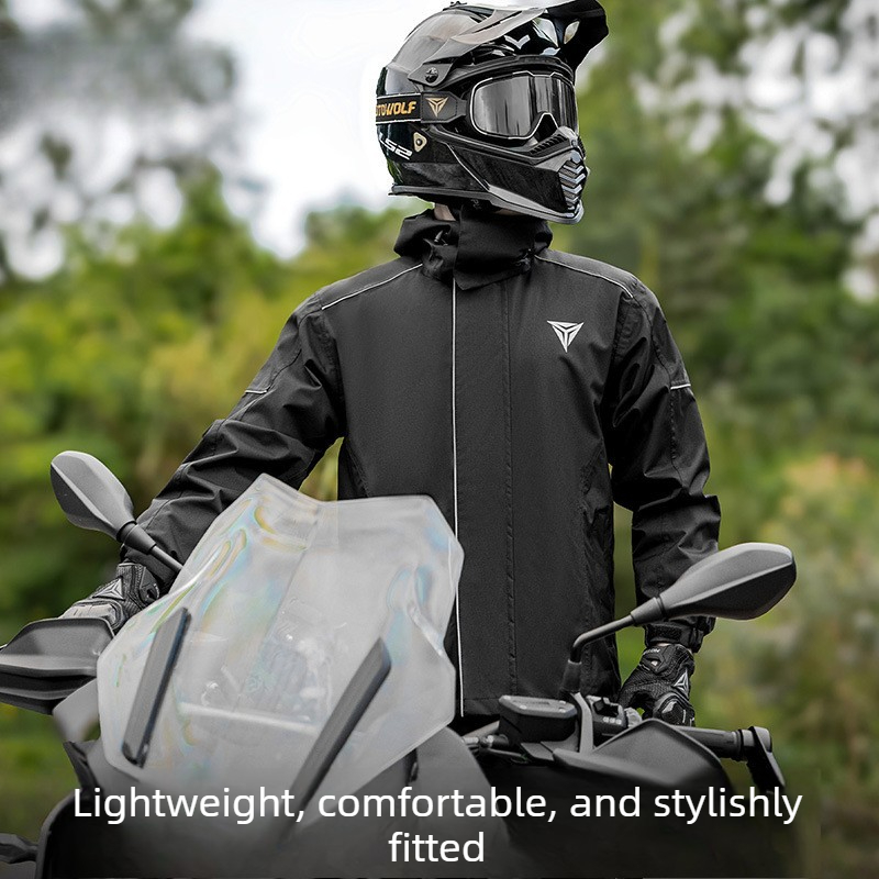 ชุดกันฝนสำหรับมอเตอร์ไซค์ เสื้ - Cycling Commute In Rain บทวิจารณ์และราคา