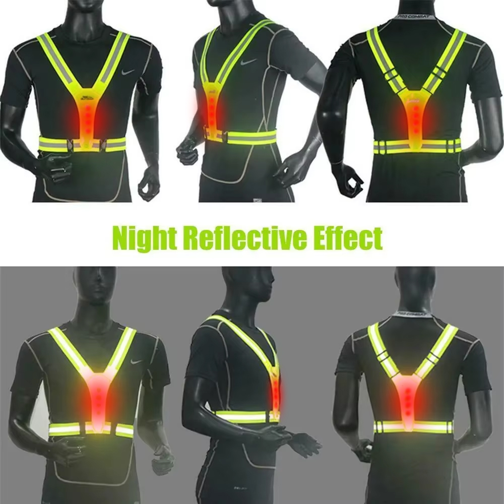 เสื้อกั๊กวิ่ง LED สะท้อนแสง สา - Reflective Vest Cycling บทวิจารณ์และราคา