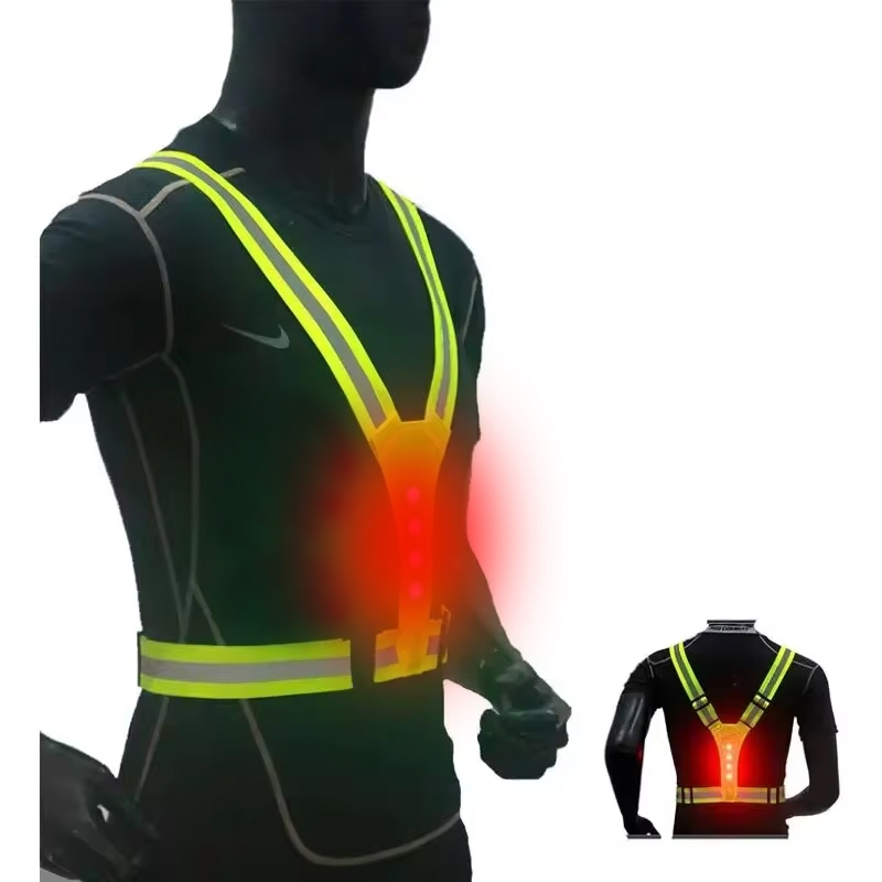 เสื้อกั๊กวิ่ง LED สะท้อนแสง สา - Reflective Vest Cycling บทวิจารณ์และราคา