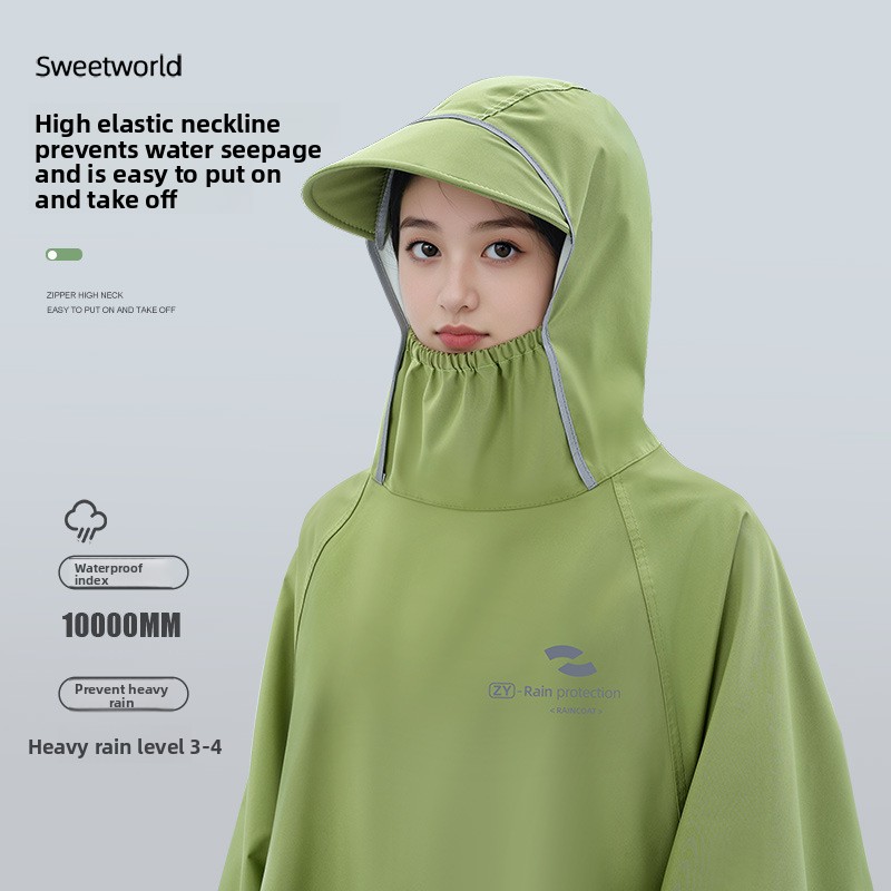 เสื้อกันฝนแบบเต็มตัวแขนยาวกันน - Cycling Commute In Rain บทวิจารณ์และราคา