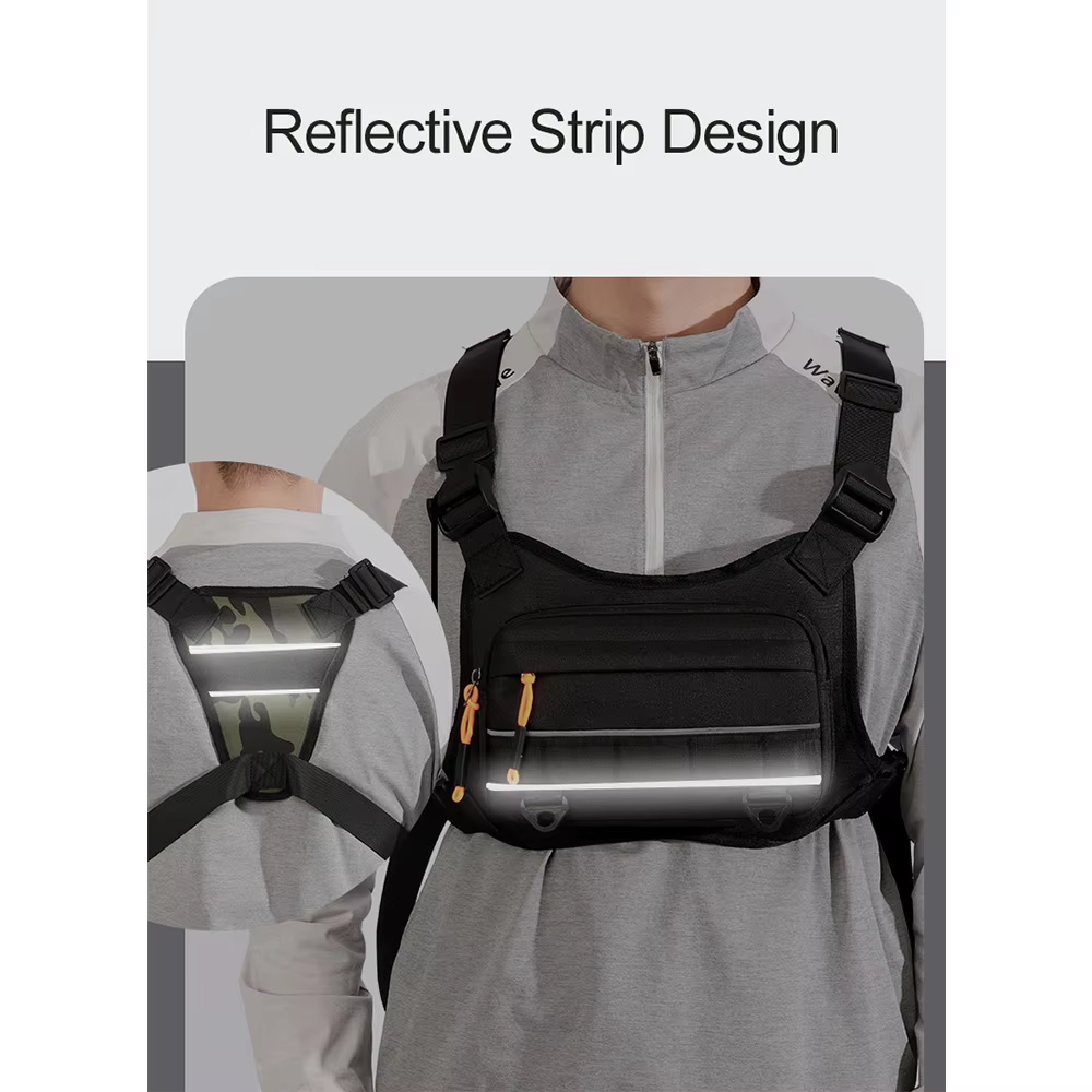 เสื้อกั๊กสะพายหน้าสำหรับปั่นจั - Reflective Vest Cycling บทวิจารณ์และราคา